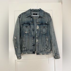 Able Distressed jean jacket